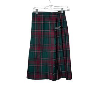 Vintage Jedburgh Kiltmakers Made In Scotland 100% New Wool Plaid Kilt Size 12